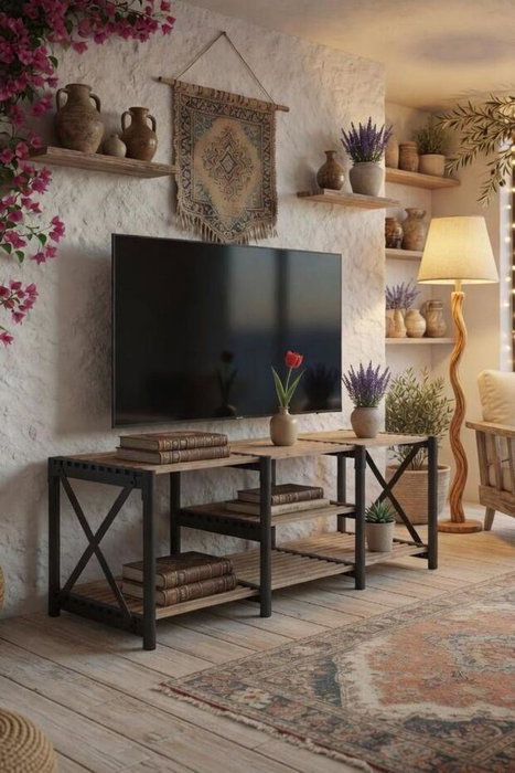 Hanah Home Soporte para TV Negro